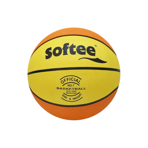 Balón De Baloncesto Softee Nylon Amarillo