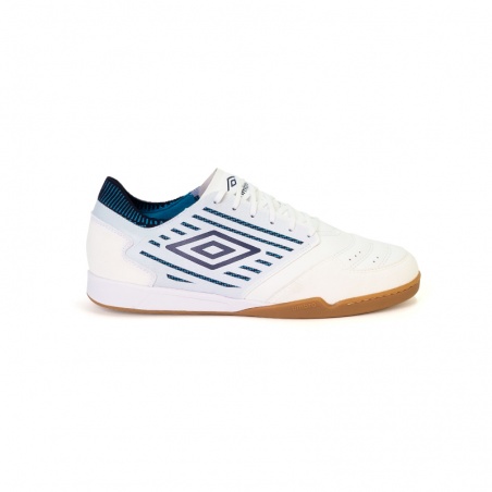 Zapatilla de Fútbol Sala Umbro Chaleira II Pro - JNR - White / Peacot / Capri Breeze