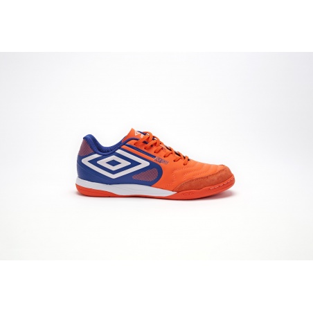 Zapatilla de Fútbol Sala Umbro Club 5 Bump Vermillion Orange / White / Deep Surf