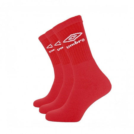 Calcetines Umbro Sports (3 Pack) Rojo Adulto
