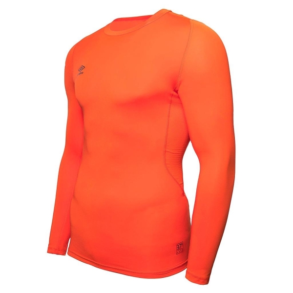 Camiseta Térmica Umbro Core LS Naranja Adulto