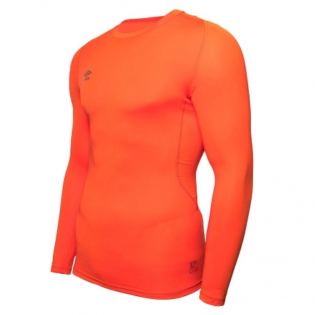 Camiseta Térmica Umbro Core LS Naranja Junior