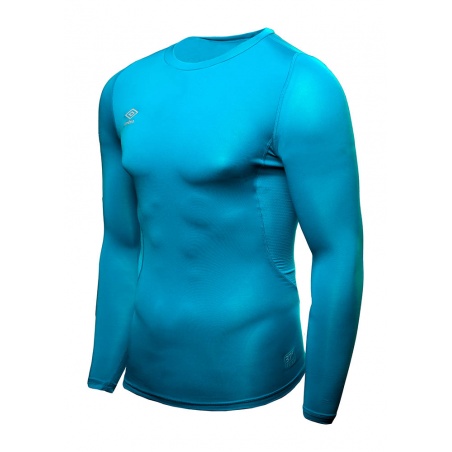 Camiseta Térmica Umbro Core LS Vista Blue Junior