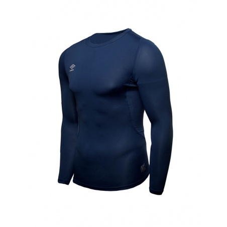 Camiseta Térmica Umbro Core LS Azul Marino Junior