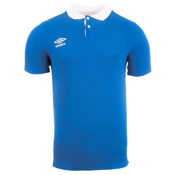 Polo Umbro Contrast Pique Blue / White