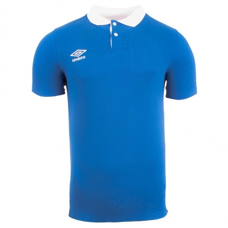 Polo Umbro Contrast Pique Blue / White