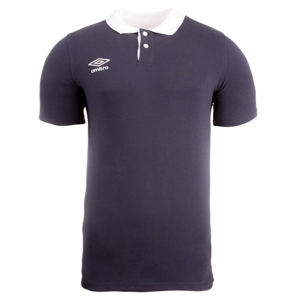 Polo Umbro Contrast Pique Navy / White