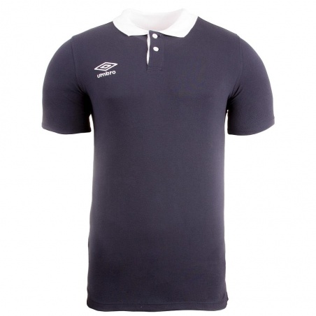 Polo Umbro Contrast Pique Navy / White