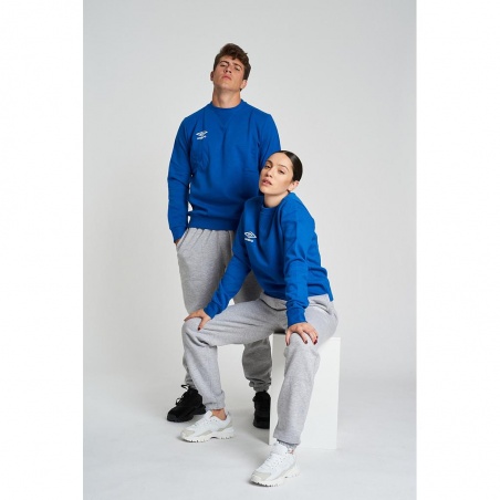 Sudadera Umbro Fleece Small Logo Sweat Royal / White