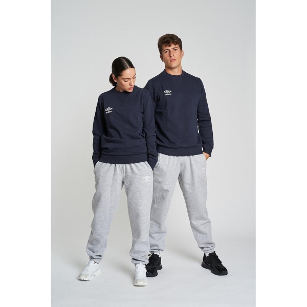 Sudadera Umbro Fleece Small Logo Sweat Dark Navy / White