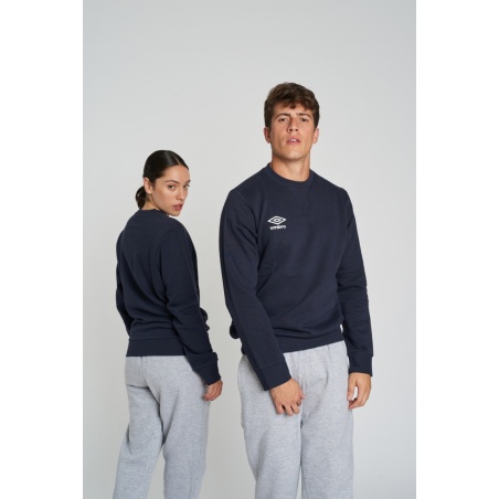 Sudadera Umbro Fleece Small Logo Sweat Dark Navy / White