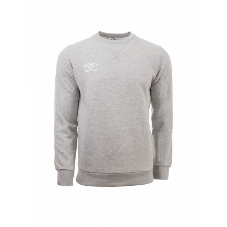 Sudadera Umbro Fleece Small Logo Sweat Grey Marl / White