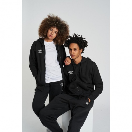 Chaqueta Umbro Wardrobe Zip Hoodie Small Logo Black / White