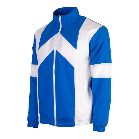 CHAQUETA PANELADA ROMPEVIENTOS AZUL/BLANCO