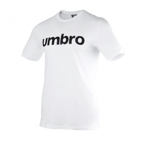 Camiseta Umbro Linear Logo Graphic White / Black