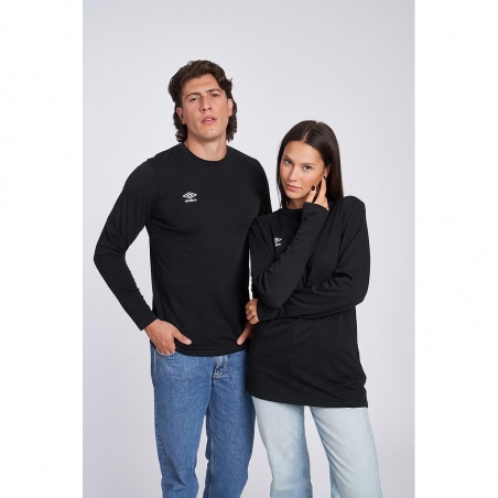 Camiseta Umbro FW Small Logo LS Tee Black