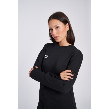 Camiseta Umbro FW Small Logo LS Tee Black