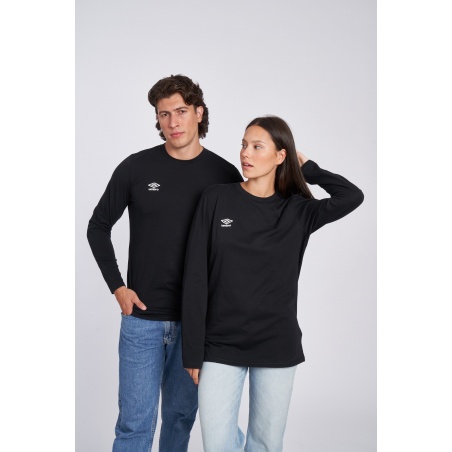 Camiseta Umbro FW Small Logo LS Tee Black