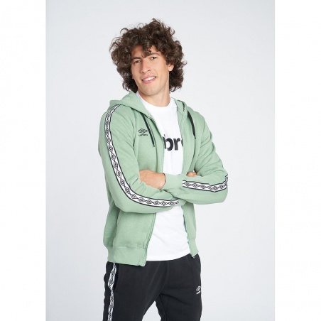 Chaqueta Umbro FW Taped Zip Hoodie Basil