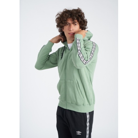 Chaqueta Umbro FW Taped Zip Hoodie Basil