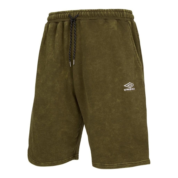 WASHED KNEE LENGTH SHORT DARK OLIVE