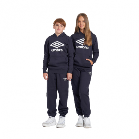 Sudadera Umbro Fleece Large Logo Oh Hoody Junior Dark Navy / White