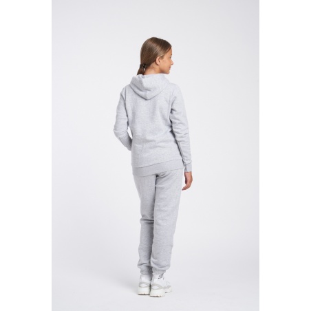 Sudadera Umbro Fleece Large Logo Oh Hoody Junior Grey Marl / White