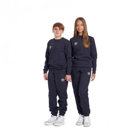 Sudadera Umbro Fleece Small Logo Sweat Junior Dark Navy / White