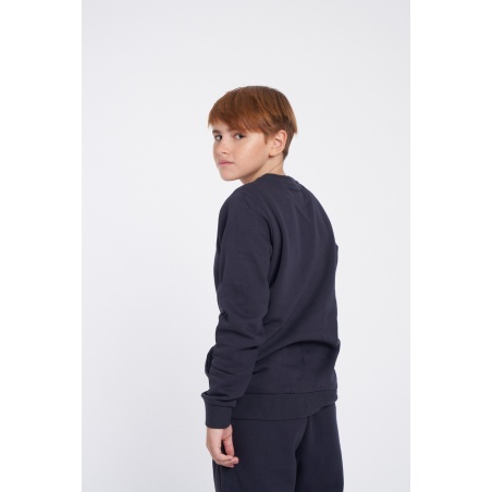 Sudadera Umbro Fleece Small Logo Sweat Junior Dark Navy / White