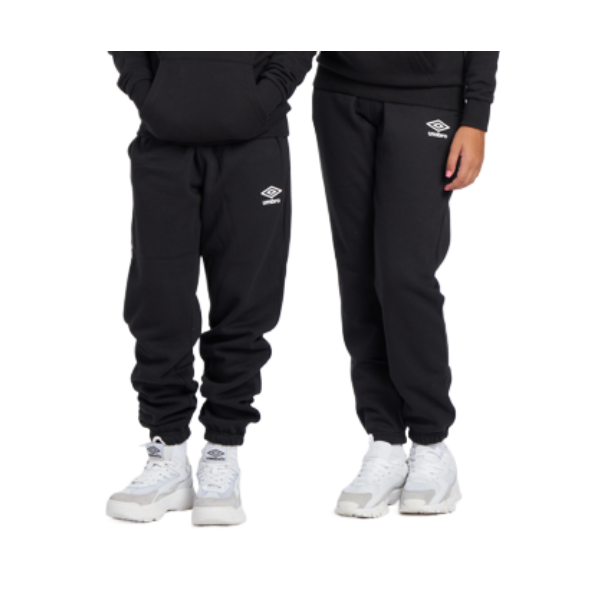 Pantalón Umbro Fleece Jogger Junior Black / White