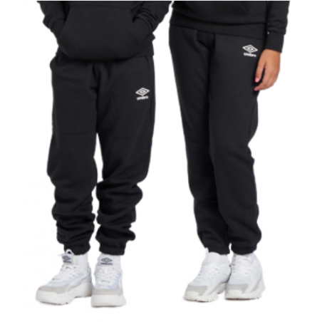 Pantalón Umbro Fleece Jogger Junior Black / White