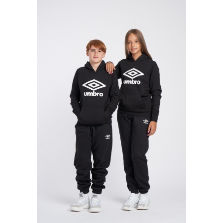 Pantalón Umbro Fleece Jogger Junior Black / White