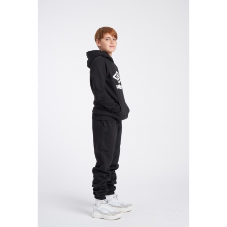 Pantalón Umbro Fleece Jogger Junior Black / White