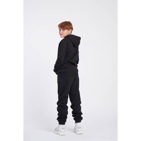 Pantalón Umbro Fleece Jogger Junior Black / White