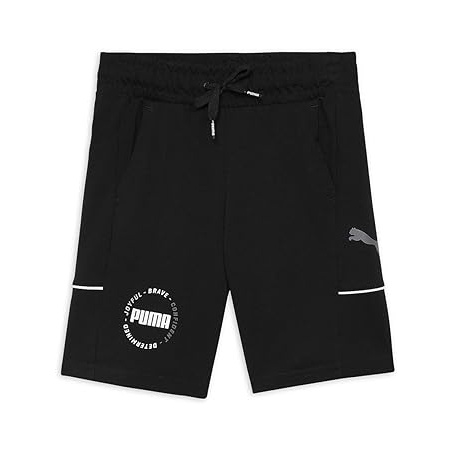 ALPHA JERSEY SHORTS, PUMA BLACK