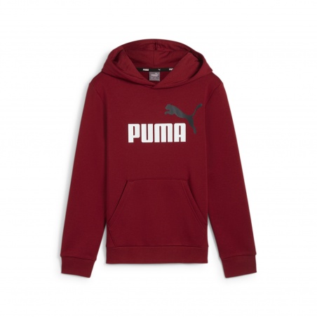Sudadera Puma ESS+2 Col Big Logo Burdeos