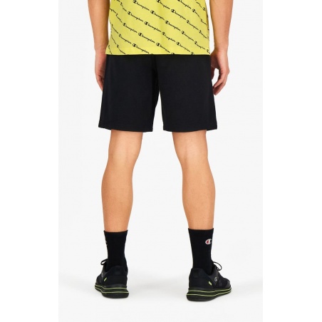 Short Rainbow Script Logo Sweat Negro 