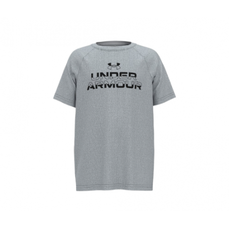 Camiseta Under Armour Tech Split Wordmark Gris