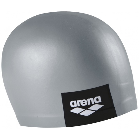 Gorro De Natación Arena Logo Silicona Gris