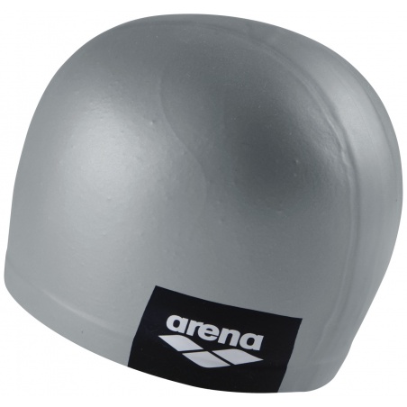 Gorro De Natación Arena Logo Silicona Gris