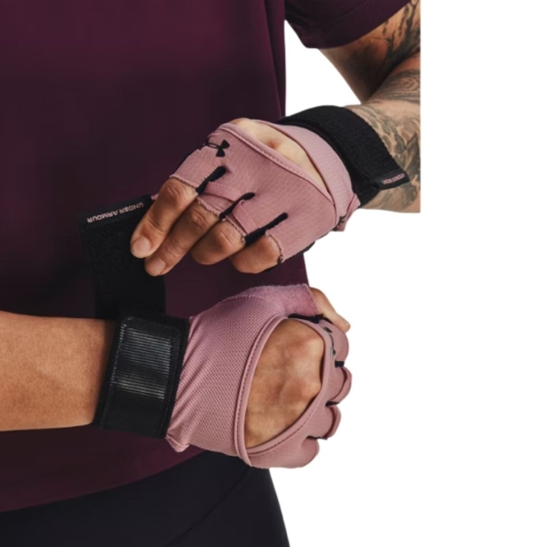 Guantes Under Amour Weightlifting Rosa