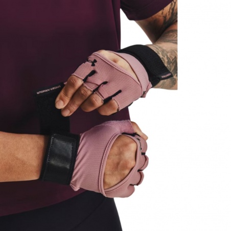 Guantes Under Amour Weightlifting Rosa