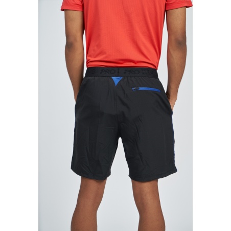Pantalón Corto Umbro Pro Training Woven Short Black / Royal Blue
