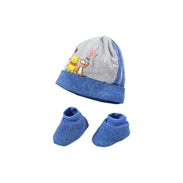 Set Adidas Gorro +Patucos Azul