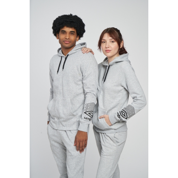 Chaqueta Umbro FW Terrace Zip Hoodie Grey Marl