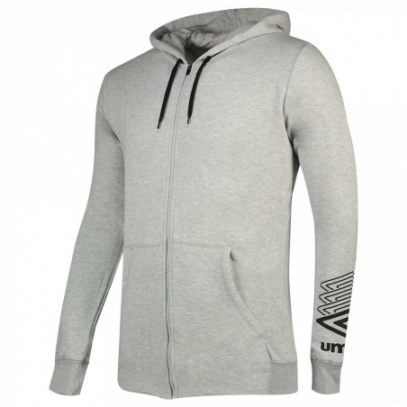 Chaqueta Umbro FW Terrace Zip Hoodie Grey Marl