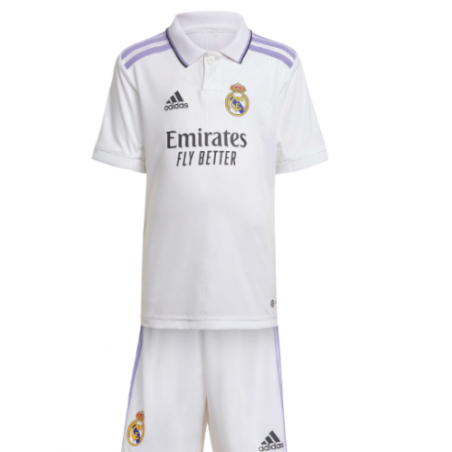 Conjunto Adidas Real Madrid 22/23 1ª Equipación Blanco
