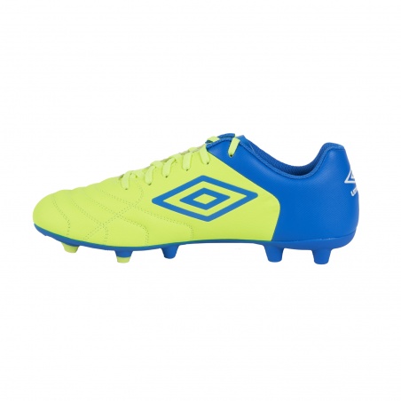 Bota de Fútbol Umbro Classico XI FG Safety Yellow / Regal Blue / White