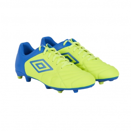 Bota de Fútbol Umbro Classico XI FG Safety Yellow / Regal Blue / White