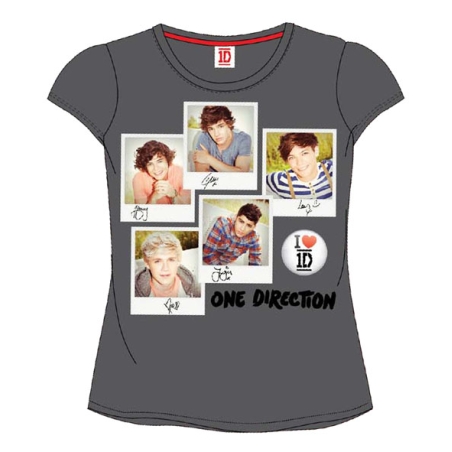 CAMISETA ONE DIRECTION GRIS
